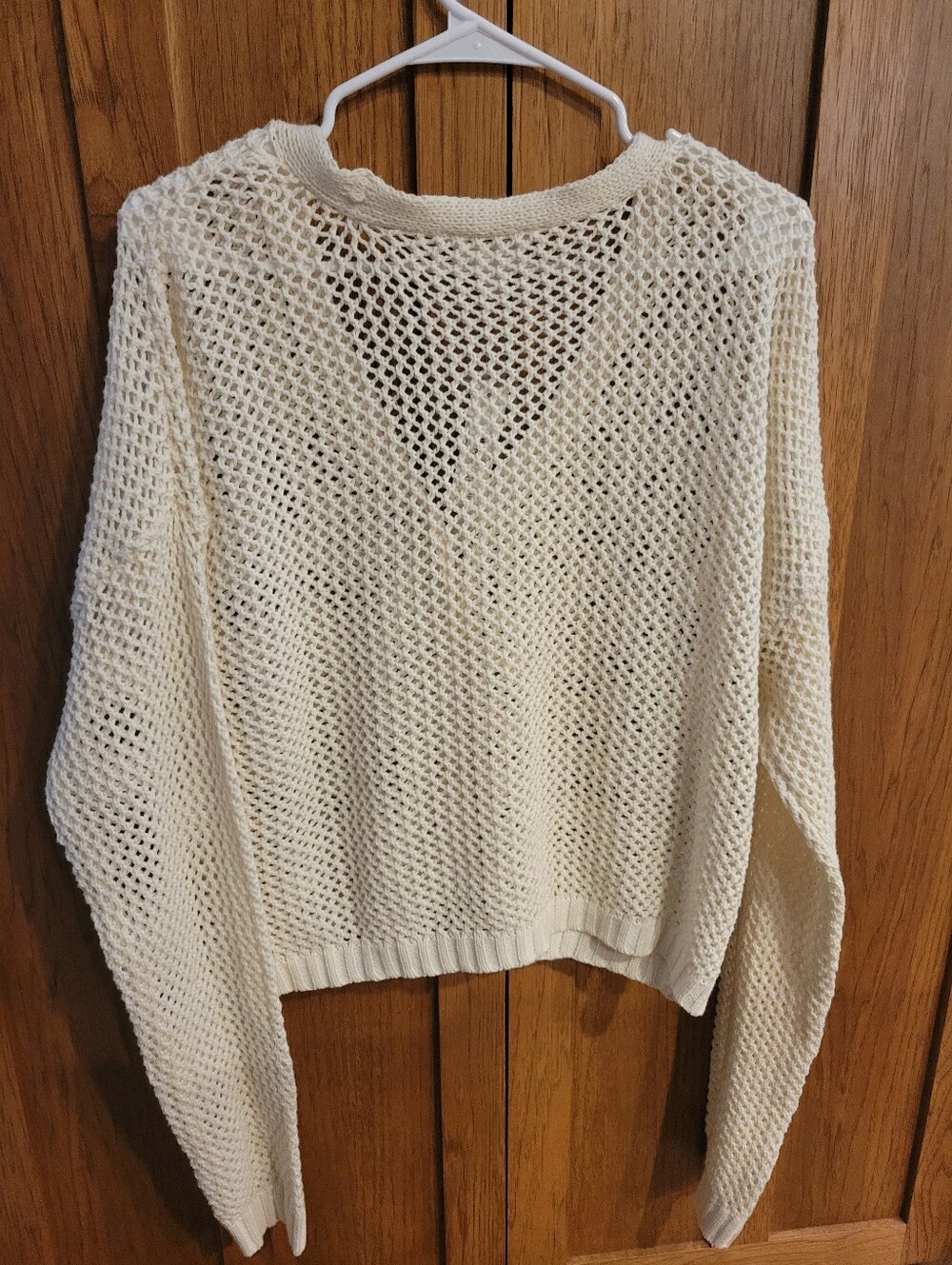 NWT- No Boundaries Open Knit Cropped Cardigan Sweater. Size XXl (19)  Juniors - Picture 4 of 9